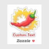 チリペッパー（火） シール (シート)