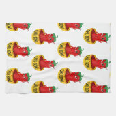 チリボウル漫画スケッチパターン キッチンタオル (横)