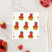 チリボウル漫画スケッチパターン スタンダードカクテルナプキン (インサイチュ)