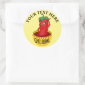 チリボウル漫画スケッチ ラウンドシール (バッグ)