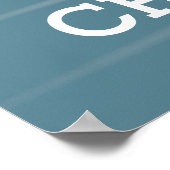 チリマウンテンズレイクランドスケープヴィンテージトラベル ポスター (角)