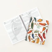 チリモダンピーパーズパターンファミリーレシピブック ノートブック (内部)