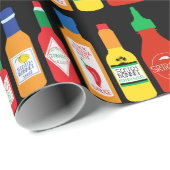 チリラバーチピーパーズパターン(の模様が)ある誕生日 ラッピングペーパー (ロールコーナー)