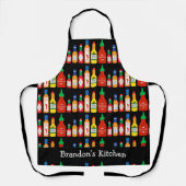 チリラバーチリボトル パターン(の模様が)ある エプロン (正面)