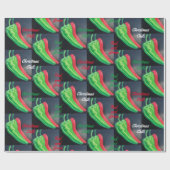 チリレッドまたはグリーンクリスマスNMが好きか ラッピングペーパー (フラット)