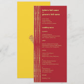 チリレモンウェディングメニュー メニュー (正面/裏面)