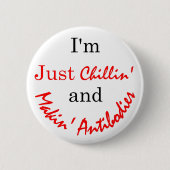 チリンおよびマキン抗体 缶バッジ (正面)