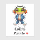 チリンのカエルのビニールパーソナライズされたシール シール (シート)