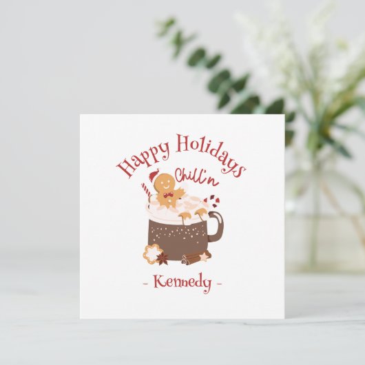 チリンのクリスマスホットチョコレートとジンジャーブレッド (スタンド正面)