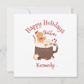 チリンのクリスマスホットチョコレートとジンジャーブレッド (正面)