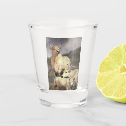 チリンガムの野牛（牛） ショットグラス (正面)