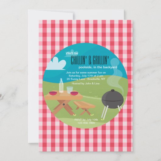 チリングとグリリン招待状 招待状 (正面)