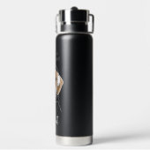 チリングビーグルwithバブルガムおもしろい犬 ウォーターボトル (背面)