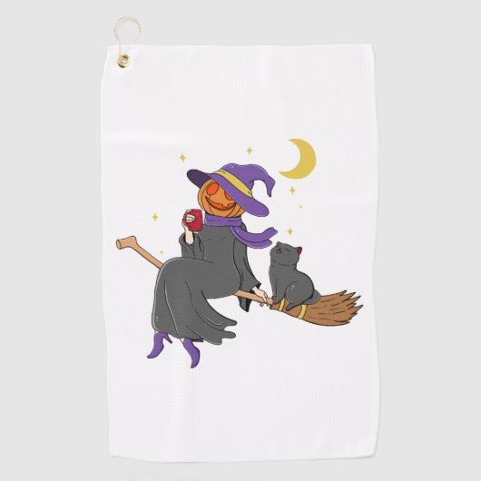 チリンハロウィーン ゴルフタオル (正面)
