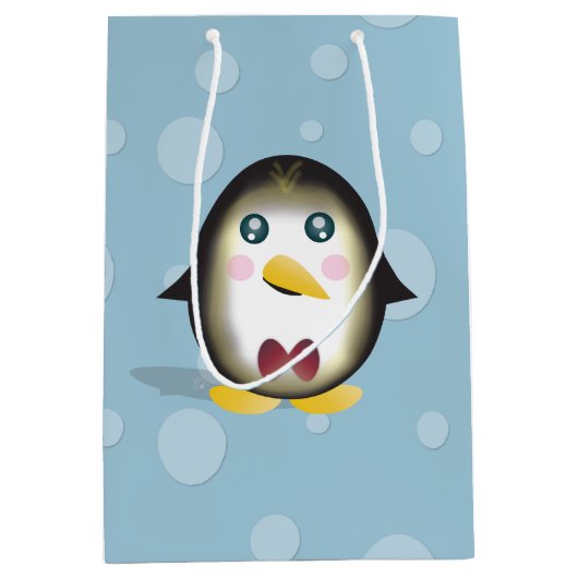 チリンペンギン ミディアムペーパーバッグ (正面)