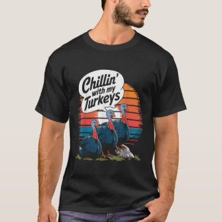 チリンマイターキーズサンクスギビングファミリーアパー Tシャツ