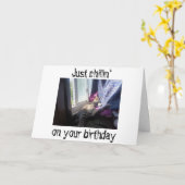 **チリン**お前の「誕生日」にも願い込む！ カード (黄色い花)