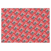 チリン、さくらんぼ'n'陽気な雰囲気モダン赤 テーブルクロス (正面(横))