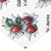 チリン、さくらんぼ'n'陽気な雰囲気モダン テーブルクロス (アングル)