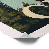 チリヴィンテージ旅行 | アンデス山 ポスター (角)