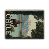 チリヴィンテージ旅行 | アンデス山 マグネット (横)