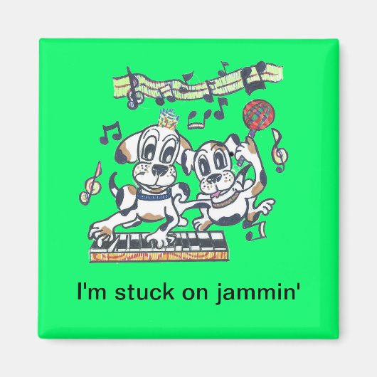 チリードッグザ踊りビーグル マグネット (正面)