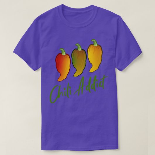 チリ中毒 Tシャツ (デザイン正面)