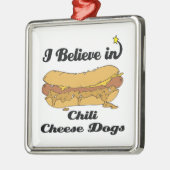 チリ信じチーズの犬を飼う メタルオーナメント (左)