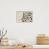 チリ共和国の地図1 ポスター (キッチン)