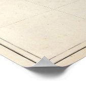 チリ共和国の地図2 ポスター (角)