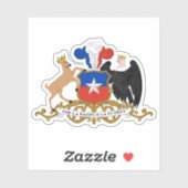 チリ共和国の紋章 シール (シート)