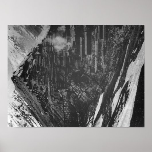 チリ写真の銅鉱山をブラデン ポスター (正面)