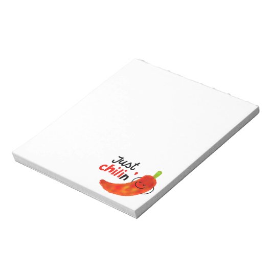 チリ前向きペッパーPun – ジャストチリン ノートパッド (回転)