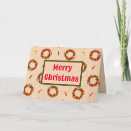 チリ南西部リース クリスマスカード カード