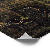 チリ反射サンティアゴ ポスター (角)