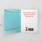 チリ唐辛子の読料理クリスマスカード シーズンカード (内部)