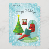 チリ唐辛子の読料理クリスマスカード シーズンカード (正面/裏面)