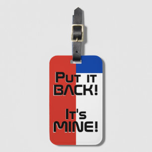 チリ国おもしろい旗 ラゲッジタグ