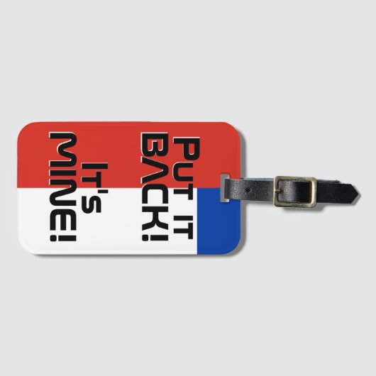 チリ国おもしろい旗 ラゲッジタグ (正面横)