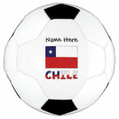 チリ国パーソナライズされた旗 サッカーボール (正面)