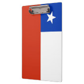 チリ国旗が貼られた愛国的なクリップボード クリップボード (左)