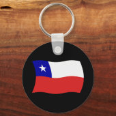 チリ国旗のキーチェーン キーホルダー (正面)