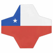 チリ国旗のサッカーボール サッカーボール (フラット)