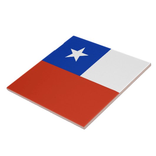 チリ国旗のタイル タイル (側面)