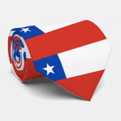 チリ国旗のタイ ネクタイ (ロール)