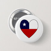 チリ国旗のハート 缶バッジ (正面&裏面)