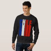 チリ国旗のプライド スウェットシャツ (正面フル)
