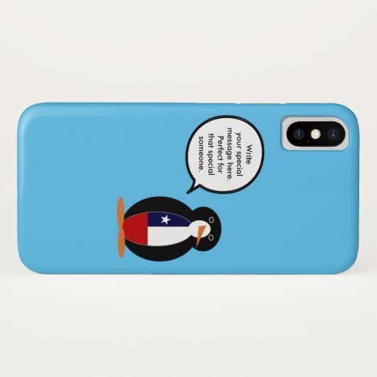 チリ国旗のペンギン ワイルドライフソフト スマホケース Case-Mate iPhoneケース (裏面(横))