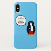 チリ国旗のペンギン ワイルドライフソフト スマホケース Case-Mate iPhoneケース (裏面)