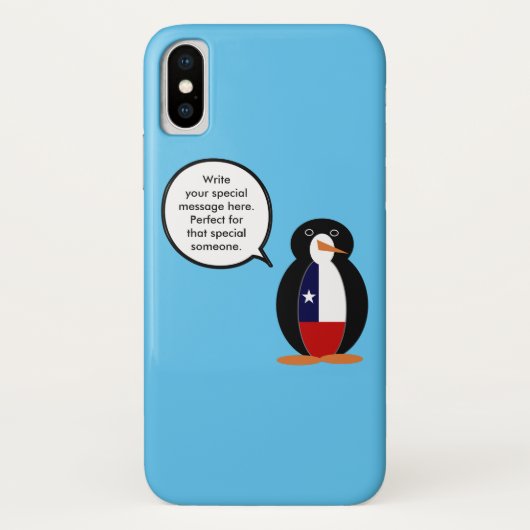 チリ国旗のペンギン ワイルドライフソフト スマホケース Case-Mate iPhoneケース (裏面)